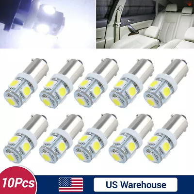 10X White T11 BA9S 5050 5-SMD LED Bulb Car Wedge Side Interior Map License Light • $8.22