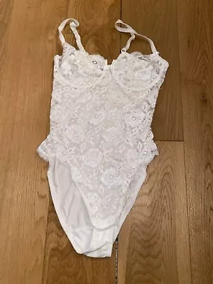 Cream Lace Bodysuit Size 34 B By Marks & Spencer’s • £3