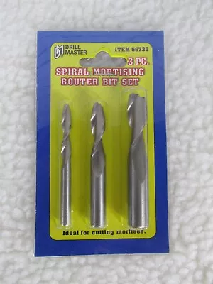 Spiral Mortising Router Bit Set By Drill Master Item #66733 • $12.95