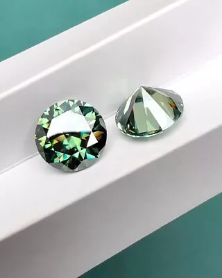 2 Ct CERTIFIED Natural Diamond Round GREEN Color Cut D Grade VVS1 +1 Free Gift • $60