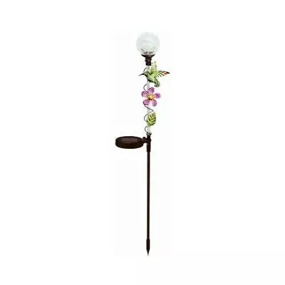 Solar Stake Light Color-Changing Ball With Hummingbird • $22.99