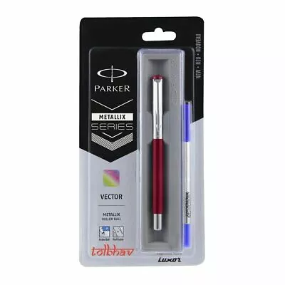 Parker Vector Roller Ball Pen Mettalix CT  Metallix Red / Blue / Black Body • £10.99