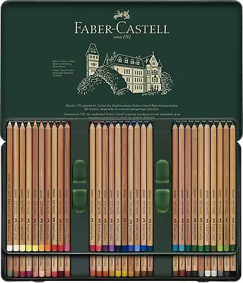Faber-Castell 60-Piece Pitt Pastel Pencils In A Metal Tin • $99.90