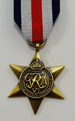 British World War 2 Replica Service/Campaign Medal FRANCE AND GERMANY STAR WW2 • £9.99