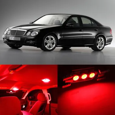 15×Red Interior LED Light Kit Canbus For Mercedes Benz W211 E Class 03-09  • $14.83