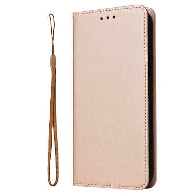 $12.09 • Buy Case For Samsung S7 S8 S9 S10 S20 S21 Plain Magnetic Stand Leather Wallet Cover