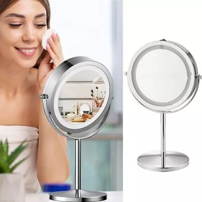 Double Sided Magnifying 10x Make Up Cosmetic Vanity Mirror Bathroom Light 8  • £15