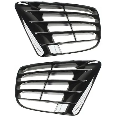 Bumper Grille Set For 2012-13 Volkswagen Golf R Base Front Left And Right Black • $66.86
