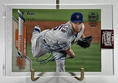 2023 Archives Signature Series  2020 Series 1 On Card Auto #152 ZACK WHEELER /45 • $15
