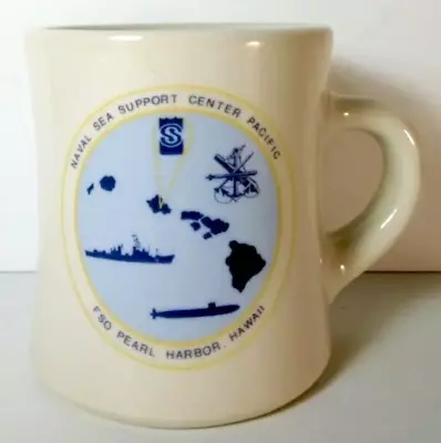 Vtg Naval Sea Support Center Pacific FSO Pearl Harbor VICTOR Diner Coffee Mug EX • $75
