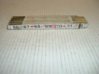 Lufkin No 66F Red End  72  Wooden Folding Ruler • $9.95