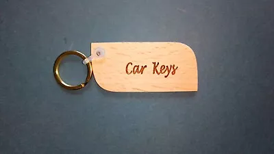 Personalised 'Car Keys' Keyrings BEECHWOODHand POLISHED£2.75 Inc Post • £2.75