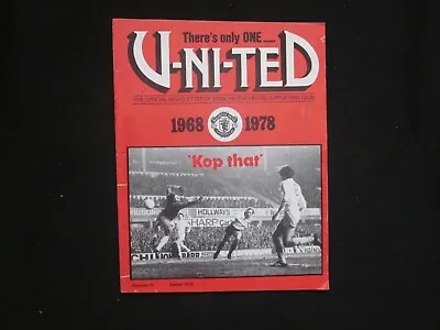 MANCHESTER UNITED Newsletter 1978-79: There's Only One United Vol 10 - Easter 79 • £2.99