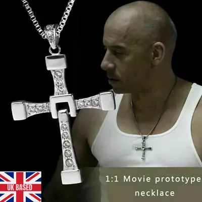 Cross Necklace Pendant Chain Dominic Toretto Fast And Furious Men And Women UK • £3.95