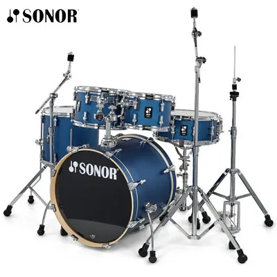Sonor AQ1 Series STAGE 5-Piece Birch Drum Set Caribbean Blue AQ1-STAGEWMCCB • $1299