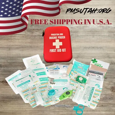 Portable First Aid Kit ATV Quad 4 Wheeler Med Pack Medical Emergency Bag Pouch • $25.16