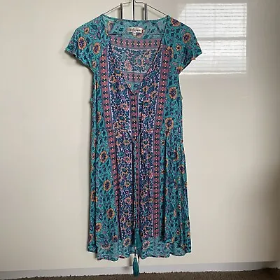 $80 • Buy Arnhem Blue Floral Dress - Size 8