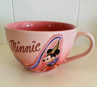 Disney Store Exclusive Minnie Mouse Large Latte Coffee Mug Cup Pink Princess 5” • $8