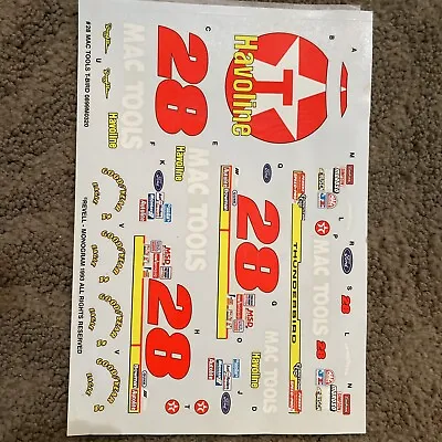 NASCAR DECAL #28 HAVOLINE 1993 FORD THUNDERBIRD DAVEY ALLISON Graphics Kit • $12