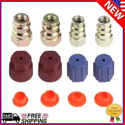 Car A/C R-12 To R-134a Retrofit Conversion Adapter Kit With 7/16 3/8 Valves • $11.09