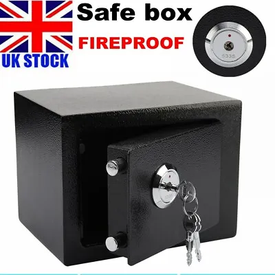 £24.97 • Buy Fireproof Steel Safe Security Home Office Money Cash Safety Box With Key Uk