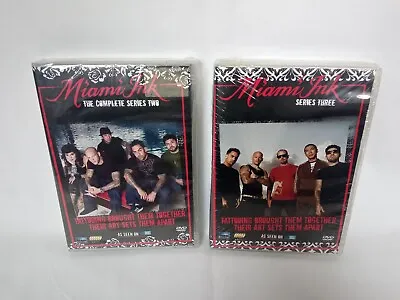 £7.50 • Buy Miami Ink DVD Series 2 & 3 - New & Sealed 