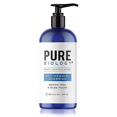 Pure Biology Premium RevivaHair Hair Growth Shampoo Biotin Shampoo 8oz NIB • $12.15