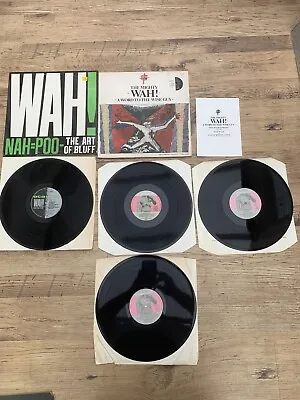 3 X The Mighty Wah Vinyl LP Records Nah Poo Word To The Wise Guy • £18