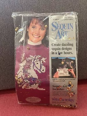 DISTLEFINK DESIGNS - SEQUIN ART KIT CAROUSEL UNICORN 33219 New • $7.99