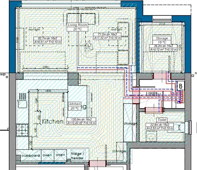 Underfloor Heating Water Pipe Layout Design CAD Service • £14.99