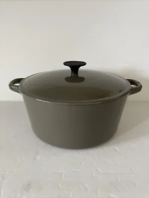 Martha Stewart MSE Gray Enamel Cast Iron Dutch Oven Pot 10” Diameter X 4.5” Tall • $24.75