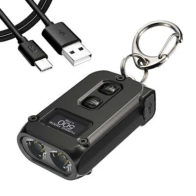 Nitecore TINI 2 500 Lm Rechargeable Keychain Light + USB-C Charging Cable • $39.95