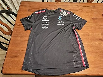 Mercedes AMG Petronas F1 2023 Team Driver T-Shirt - Black - Large • $39.99