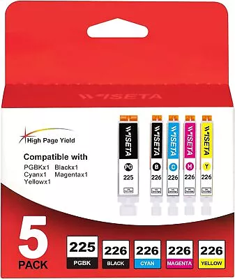 5PK PGI-225 CLI-226 Printer Ink Cartridges Set For Canon MX892 MG5220 MG5320 • $7.98