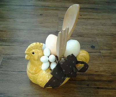 Country Kitchen Or Cabin Home Decor Rooster Chicken Hen Egg & Utensils • £12.65