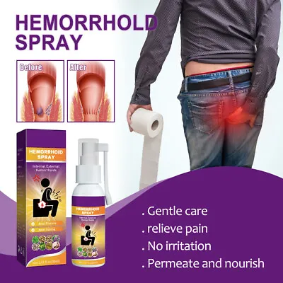£4.38 • Buy 30ml Hemorrhoid Treatment Spray Herbal Essence Pain Relief Internal Piles