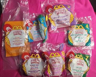 Mcdonalds 1997 Peter Pan Happy Meal Toys Complete Set 1-7 Sealed NIP  • $14.95