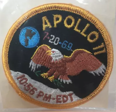 Apollo 11 Space Mission Patch 7-20-69 3 Inch Diameter Eagle Vintage • $29.99