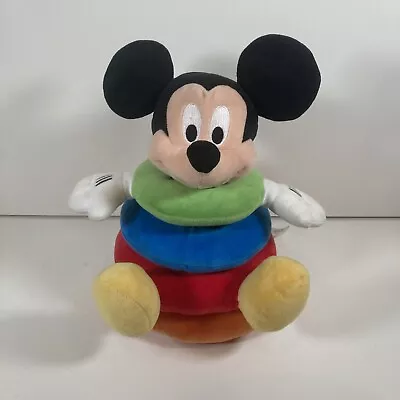 Disney Baby Mickey Mouse Stacking Rings Plush Red Blue Soft Toy 10  • £17.99