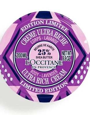 L'Occitane En Provence Limited Edition Lavender Ultra Rich Cream  6.9 Oz. SEALED • $45
