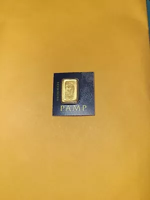 PAMP Suisse Fortuna 1 Gram .9999 Gold Bar - Sealed Assay Card - 1g Small Assay • $79