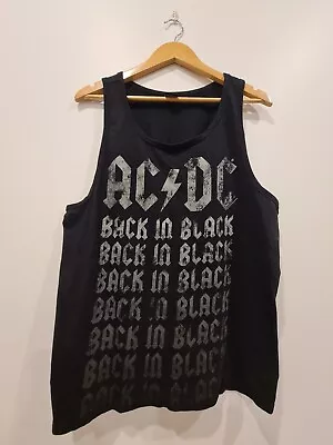 AC/DC Back In Black Tour Live Nation Official Merchandise Singlet XL • $24.95