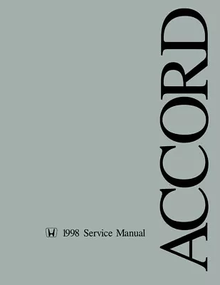1998 Honda Accord Shop Service Repair Manual Book • $202.33