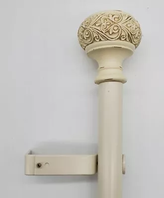 Scroll Knob 1  Adjustable Curtain Rod - Two Sizes Three Colors • $29.99
