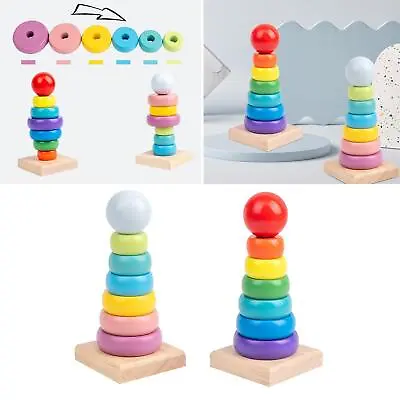 Stacking Rings Baby Toddler Educational Montessori Toy 18 Months+ • £6.95