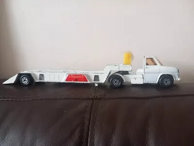 Matchbox Superkings Ford  A  Series Cab & Power Boat Transporter 1977 Embassy • £11.95