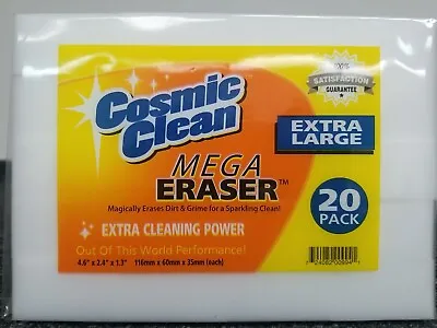 Cosmic Clean Mega Eraser 20 Pack Extra Large Melamine Sponge • $8.95