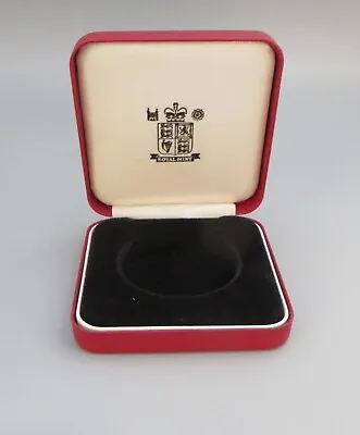 Royal Mint Empty Coin Box / Presentation Case - Red - 46mm Opening • £14.99
