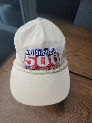 Indianapolis Indy 500 1988 Vintage Rope Brim Strapback Cap Hat Top Eliminator • $6.49