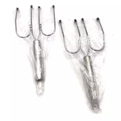 Stainless Steel Poultry Lifter Forks Meat Shredding Forks 9” New Set Of 2 • $14.99